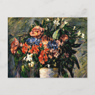 Paul Cezanne Malerei, Blumenkübel, 1876 Postkarte