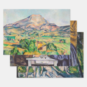 Paul Cezanne - Meisterwerke Auswahl Geschenkpapier Set