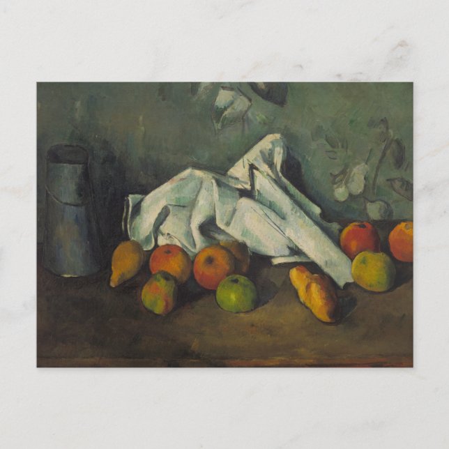 Paul Cezanne - Milk Can and Apples Postkarte (Vorderseite)