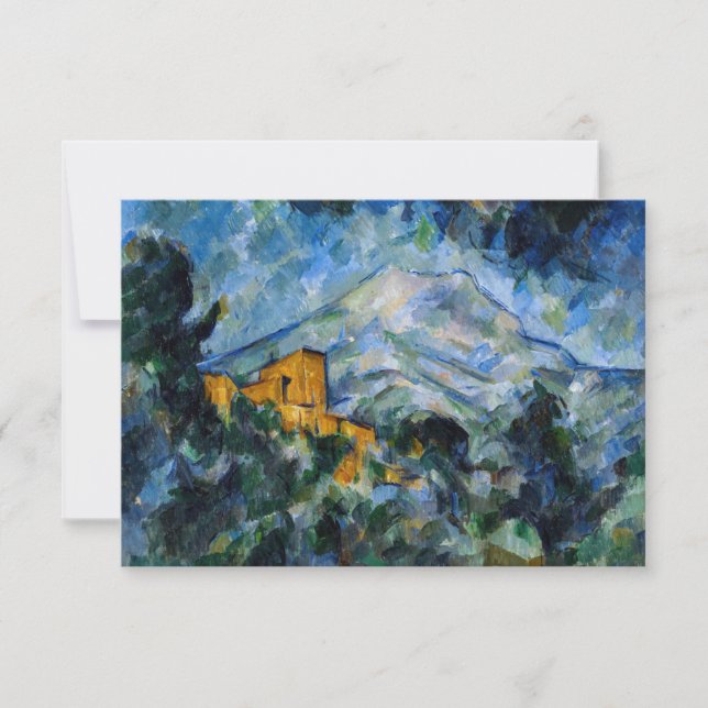 Paul Cezanne - Mont Saint-Victoire & Chateau Noir Dankeskarte (Vorderseite)