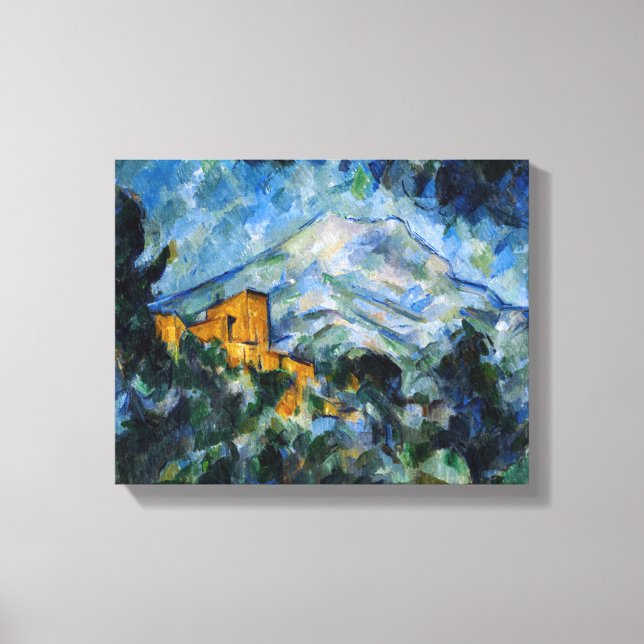 Paul Cezanne - Mont Saint-Victoire & Chateau Noir Leinwanddruck (Vorderseite)