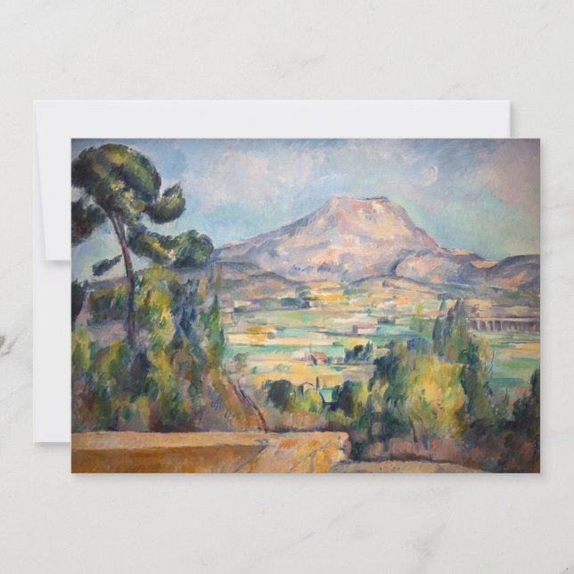 Paul Cezanne - Mont Sainte-Victoire Dankeskarte (Vorderseite)