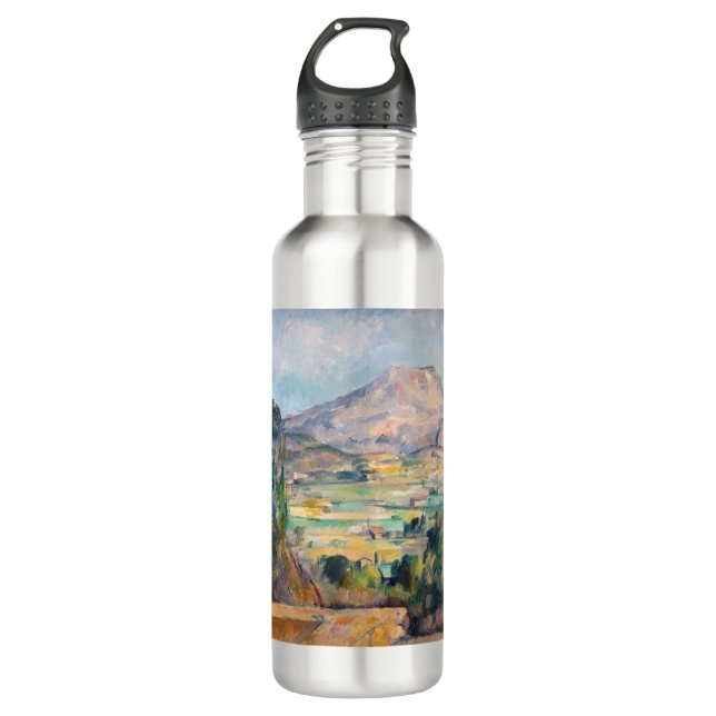 Paul Cezanne - Mont Sainte-Victoire Edelstahlflasche (Vorderseite)