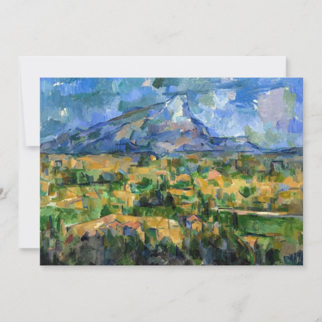 Paul Cezanne - Mont Sainte-Victoire Einladung (Vorderseite)