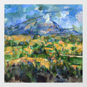 Paul Cezanne - Mont Sainte-Victoire Fensteraufkleber