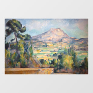 Paul Cezanne - Mont Sainte-Victoire Fensteraufkleber