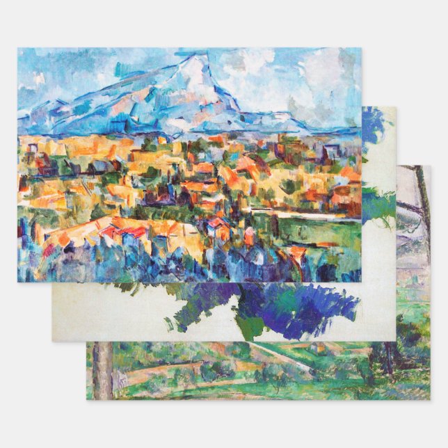 Paul Cezanne, Mont Sainte-Victoire Geschenkpapier Set (Set)
