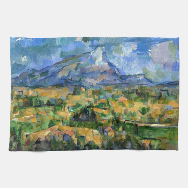 Paul Cezanne - Mont Sainte-Victoire Geschirrtuch (Horizontal)