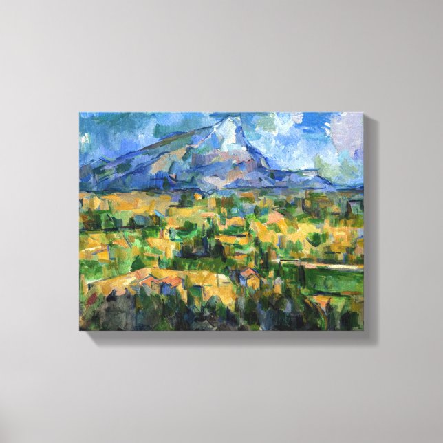 Paul Cezanne - Mont Sainte-Victoire Leinwanddruck (Vorderseite)