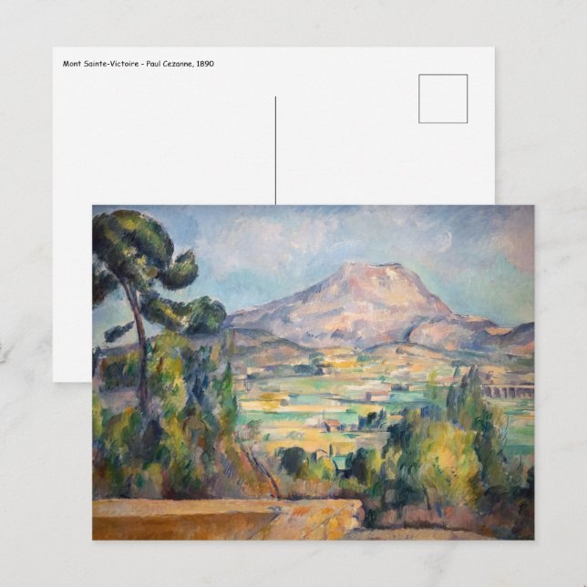 Paul Cezanne - Mont Sainte-Victoire Postkarte (Vorne/Hinten)