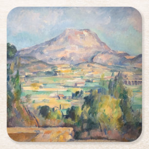 Paul Cezanne - Mont Sainte-Victoire Rechteckiger Pappuntersetzer