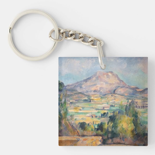 Paul Cezanne - Mont Sainte-Victoire Schlüsselanhänger (Vorderseite)