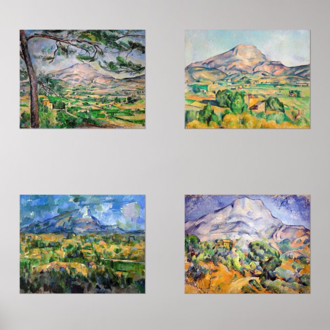 Paul Cezanne - Mont Sainte-Victoire Sélection (Recto)