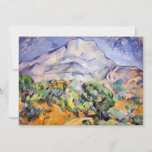 Paul Cezanne - Mont Sainte-Victoire, Straße nach T Dankeskarte
