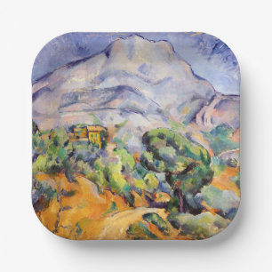 Paul Cezanne - Mont Sainte-Victoire, Straße nach T Pappteller