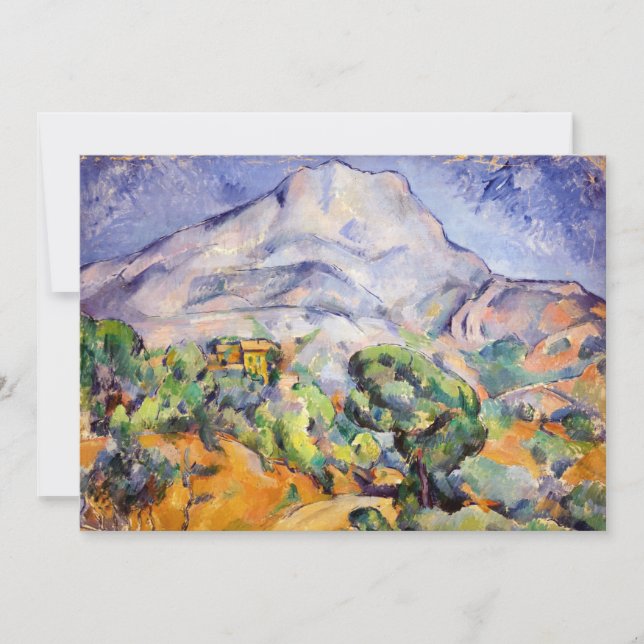 Paul Cezanne - Mont Sainte-Victoire, Tholonet Road Einladung (Vorderseite)