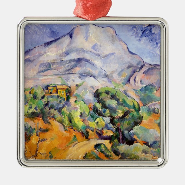 Paul Cezanne - Mont Sainte-Victoire, Tholonet Road Ornament Aus Metall (Vorne)