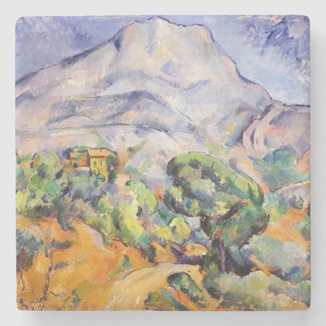 Paul Cezanne - Mont Sainte-Victoire, Tholonet Road Steinuntersetzer (Vorderseite)