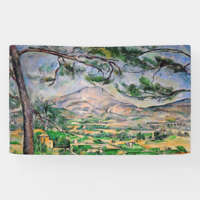 Paul Cezanne - Mont Sainte-Victoire und große Kief Banner (Horizontal)