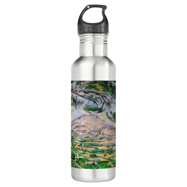 Paul Cezanne - Mont Sainte-Victoire und große Kief Edelstahlflasche (Vorderseite)