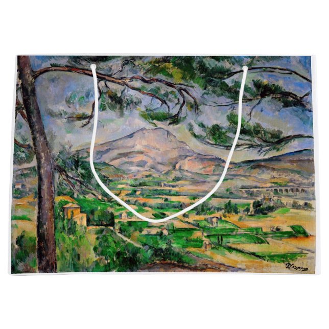 Paul Cezanne - Mont Sainte-Victoire und große Kief Große Geschenktüte (Vorderseite)