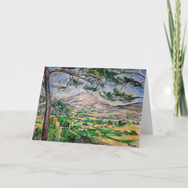 Paul Cezanne - Mont Sainte-Victoire und große Kief Karte (Vorderseite)