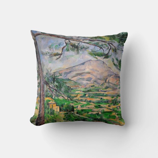 Paul Cezanne - Mont Sainte-Victoire und große Kief Kissen (Vorderseite)