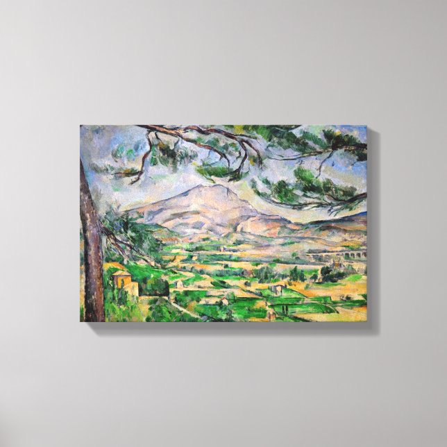 Paul Cezanne - Mont Sainte-Victoire und große Kief Leinwanddruck (Vorderseite)