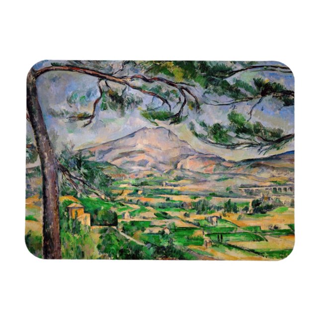 Paul Cezanne - Mont Sainte-Victoire und große Kief Magnet (Horizontal)