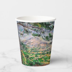 Paul Cezanne - Mont Sainte-Victoire und große Kief Pappbecher