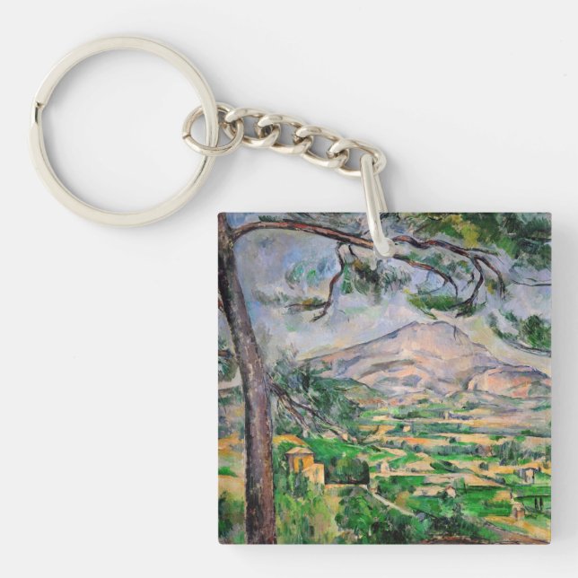 Paul Cezanne - Mont Sainte-Victoire und große Kief Schlüsselanhänger (Vorderseite)
