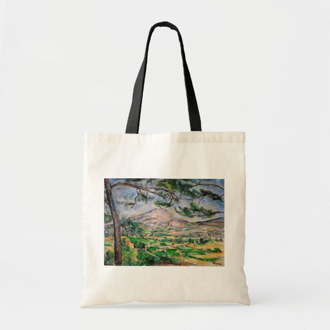 Paul Cezanne - Mont Sainte-Victoire und große Kief Tragetasche (Vorne)