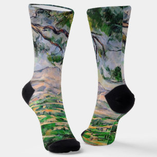 Paul Cezanne - Mont Sainte-Victoire und große Pini Socken
