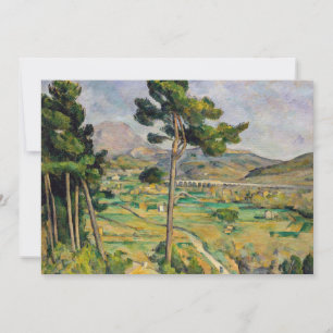 Paul Cezanne - Mont Sainte-Victoire und Viadukt Dankeskarte