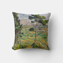 Paul Cezanne - Mont Sainte-Victoire und Viadukt Kissen