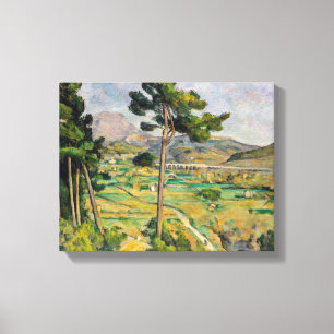 Paul Cezanne - Mont Sainte-Victoire und Viadukt Leinwanddruck