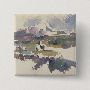 Paul Cezanne   Montagne Sainte-Victoire, 1904-05 Button