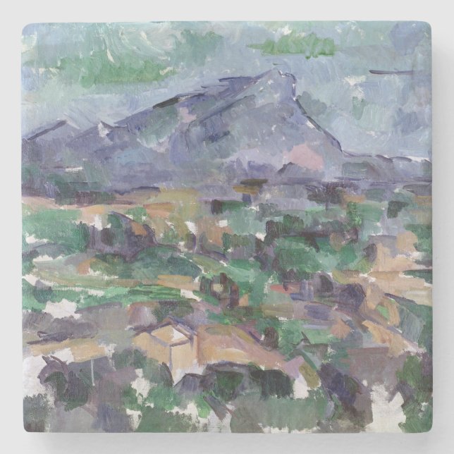 Paul Cezanne | Montagne Sainte-Victoire, 1904-06 Steinuntersetzer (Vorderseite)