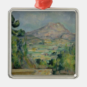 Paul Cezanne Montagne Sainte-Victoire, c.1887-90 Silbernes Ornament
