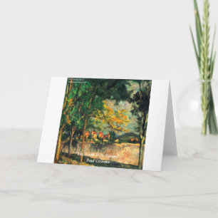 Paul Cezanne Nature Painting & Quote Karte