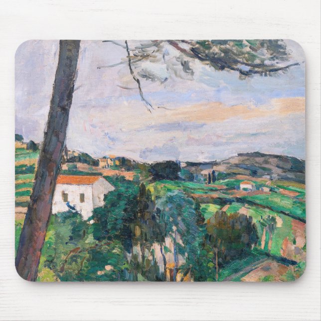 Paul Cezanne - Pine tree in Estaque Mousepad (Vorne)