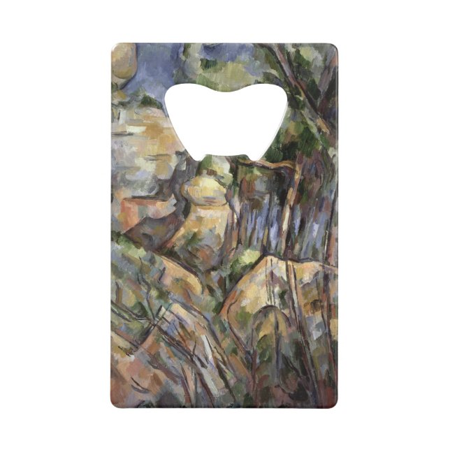 Paul Cezanne | schaukelt nahe den Höhlen unterhalb Geldkarten Flaschenöffner (Vorderseite)