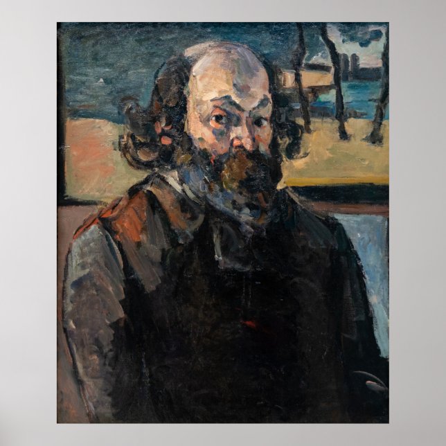 Paul Cezanne - Selbstportrait Poster (Vorne)