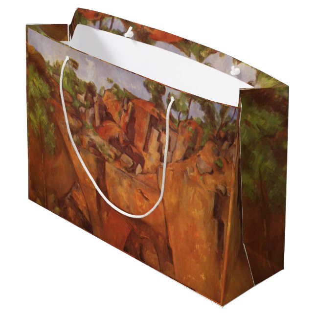 Paul Cezanne Steinbruch Bibemus Große Geschenktüte (Rückseite Schrägansicht)