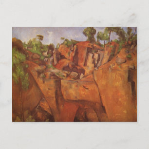 Paul Cezanne Steinbruch Bibemus Postkarte