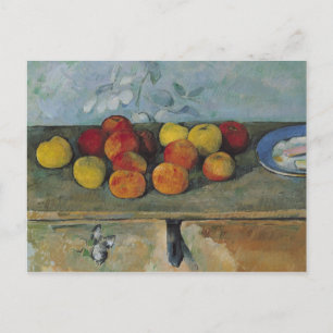 Paul Cezanne Still life of apples and biscuits, Postkarte