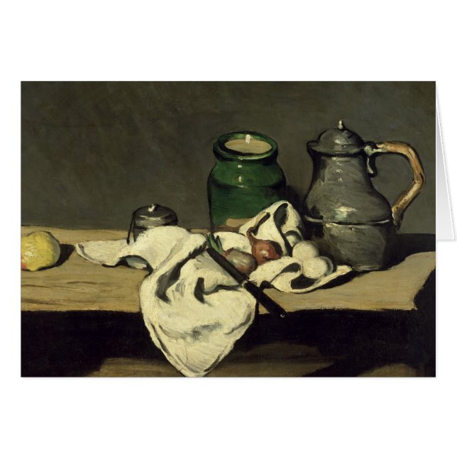 Paul Cezanne | Still Life with a Kettle, c.1869 (Vorderseite (Horizontal))