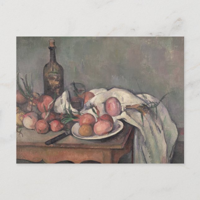 Paul Cezanne | Still Life with Onions, c.1895 Postkarte (Vorderseite)
