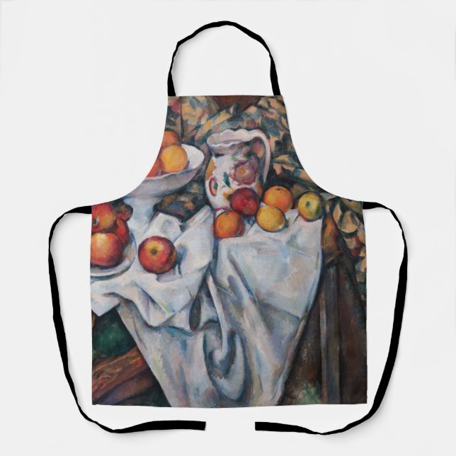 Paul Cezanne - Stillleben, Äpfel und Orange Plac Schürze (Vorderseite)