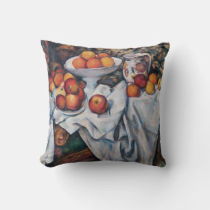 Paul Cezanne - Stillleben, Äpfel und Orangen Kissen